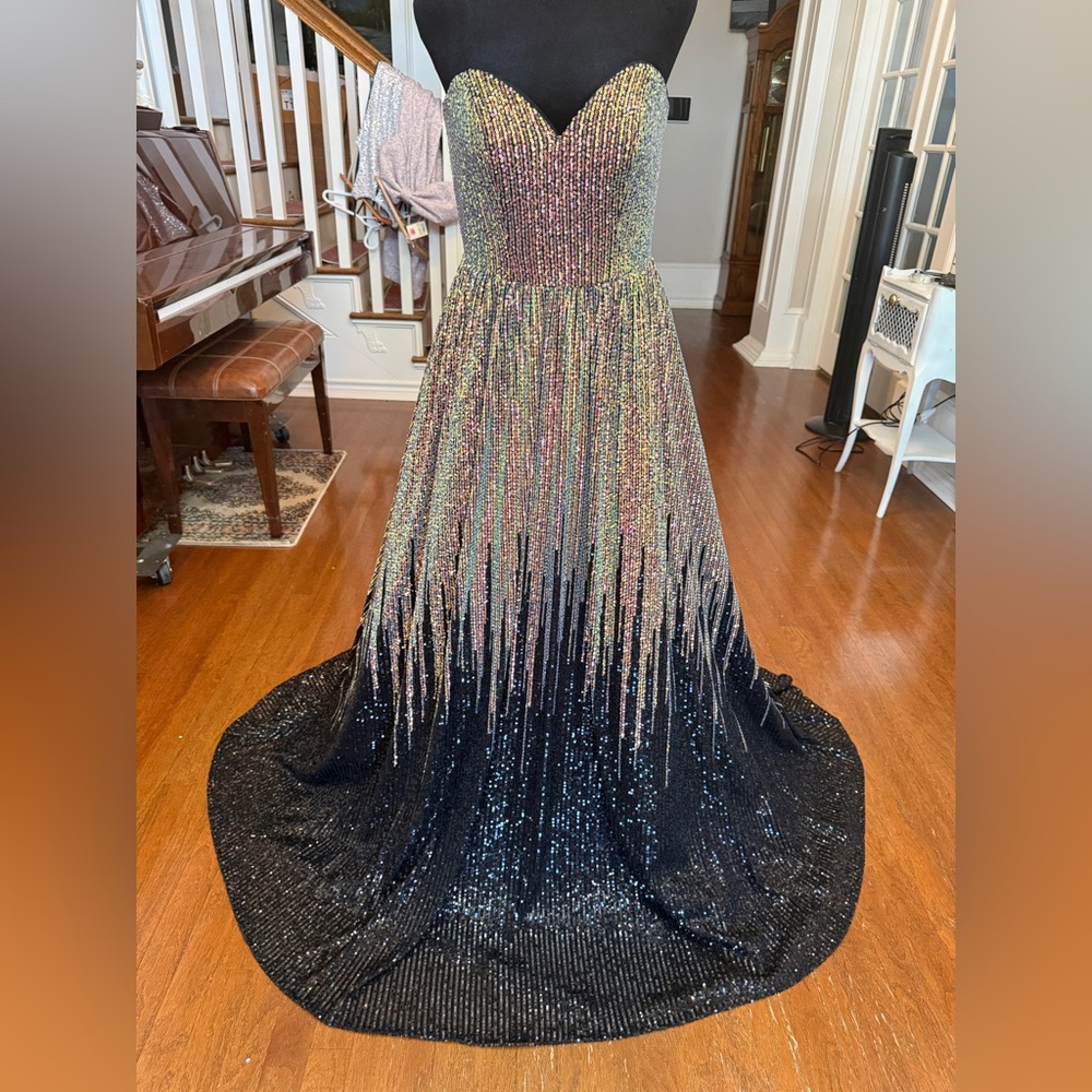 Terani Couture Glamour Black Gown